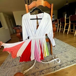 Rainbow cocktail dress